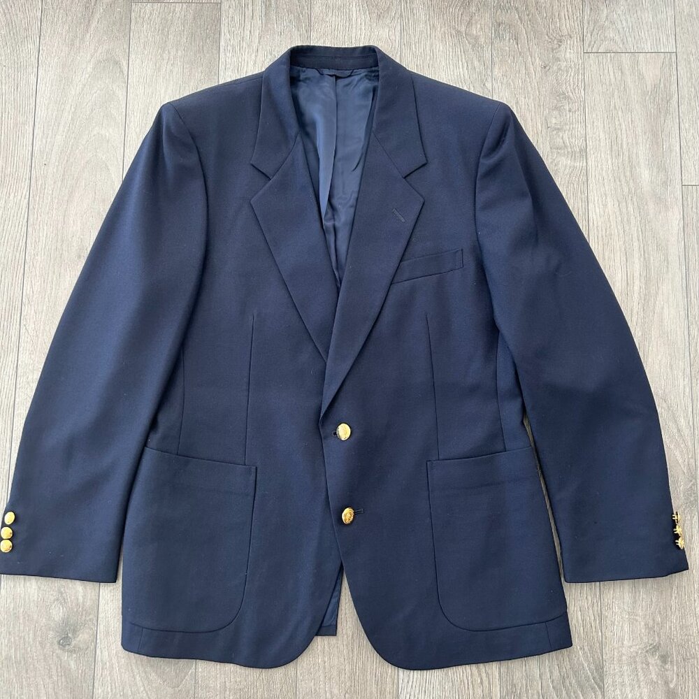 Classic YSL men's navy blazer